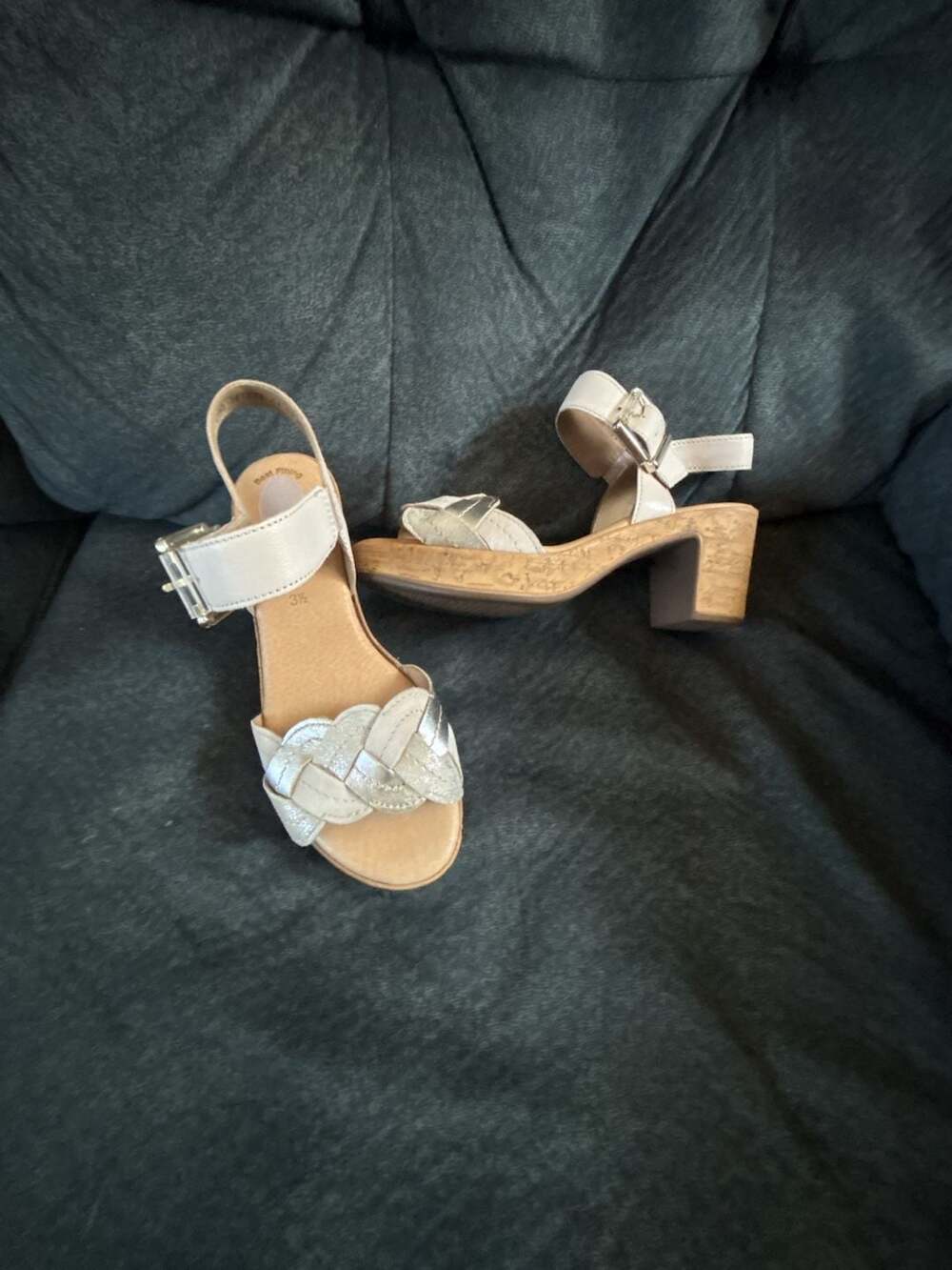 Gabor Best Fitting Braided Strappy Cork Wedge Sandals